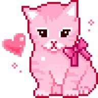 a pink cat