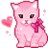 a pink cat