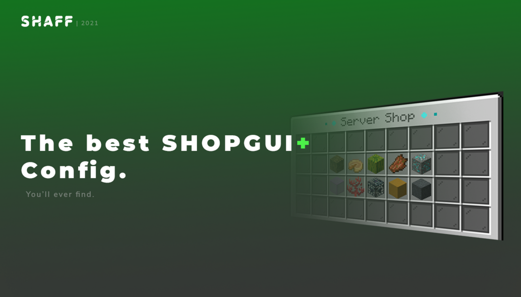 SHOPGUI CONFIG - Optimised For Playtime | BuiltByBit (MC-Market)