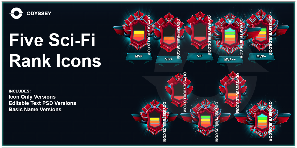 Five Sci-Fi Rank Icons.png