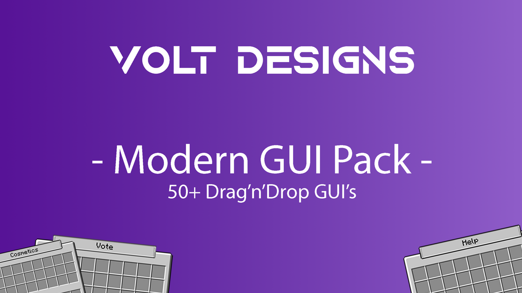 Modern Custom GUI | 30+ Designs | Video Tutorial | BuiltByBit (MC-Market)