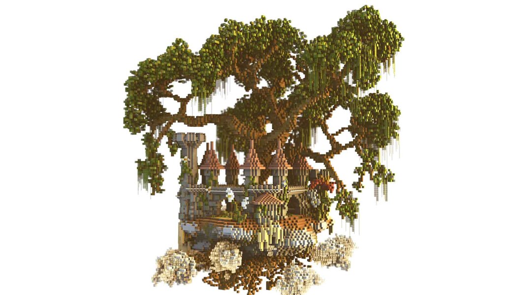 I built a Wise Mystical Tree for my server lobby : r/Minecraftbuilds