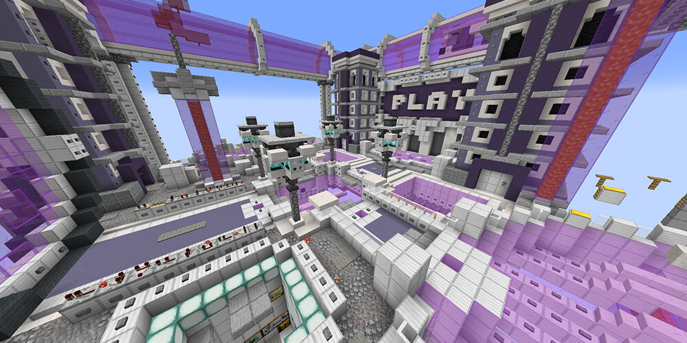 Map Minecraft : Lobby Server Bed Wars, SkyWars MiniGame Spawn