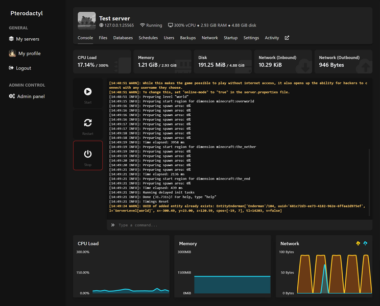 Setup pterodactyl, addons, themes on your system by Jobbedefeyter