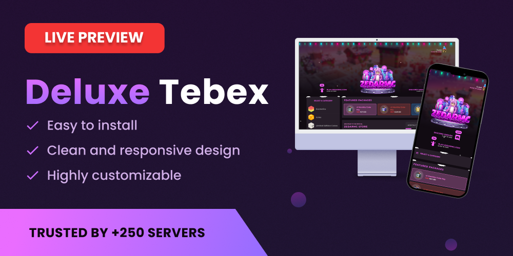 Deluxe Tebex Theme Builtbybit