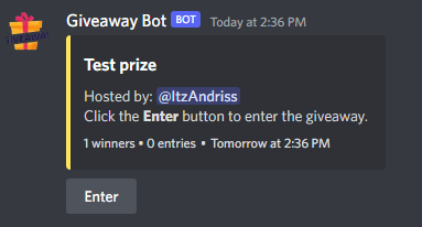 Giveaway Bot Discord 2022