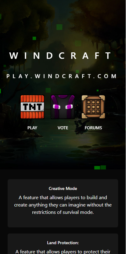 Server Setup HTML Website Template | BuiltByBit (MC-Market)