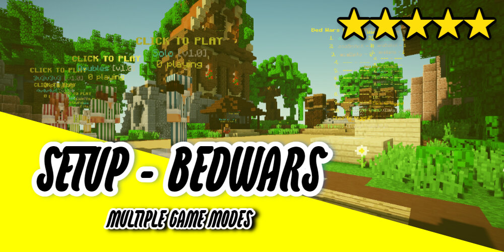 ✨ BED WARS SETUP - COSMETICS - LUCKYBLOCK - ALOT MORE - WITH