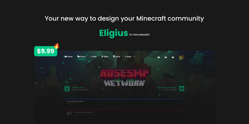 Eligius THEME | BuiltByBit (MC-Market)