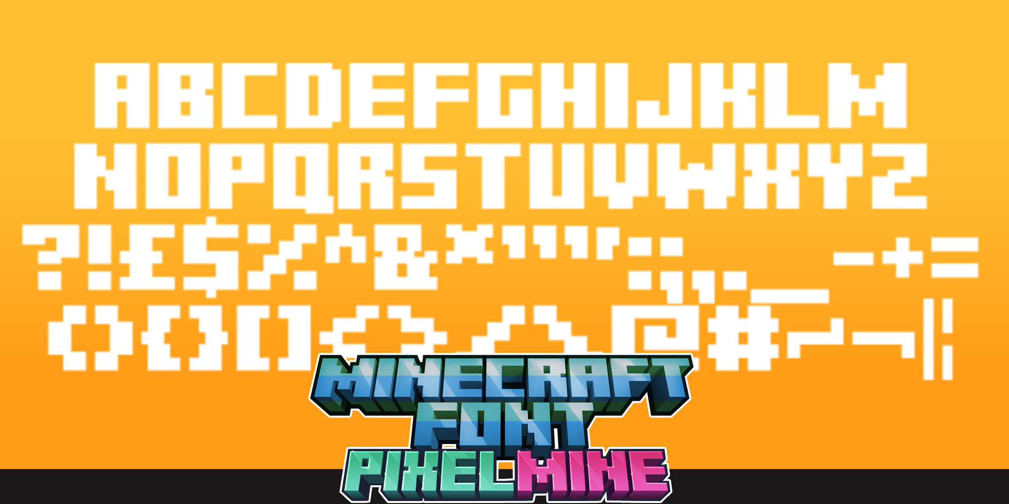 Minecraft Font Graphics | BuiltByBit