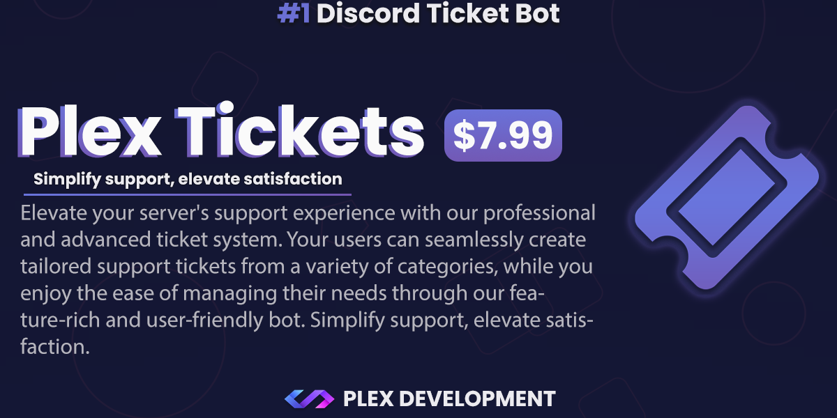 Discord Tickets - A free support bot with premium features