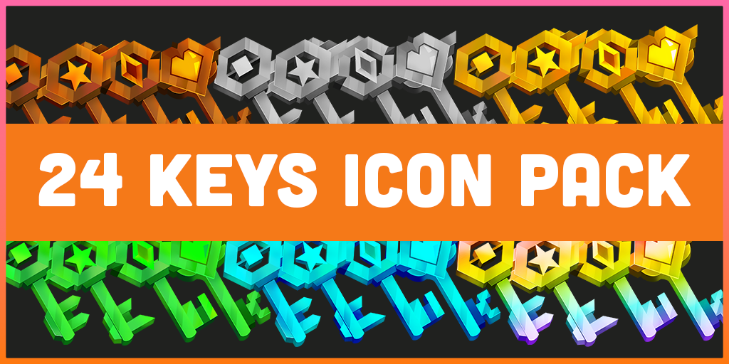 24 Premium Keys Icon Pack | NycoleART | BuiltByBit