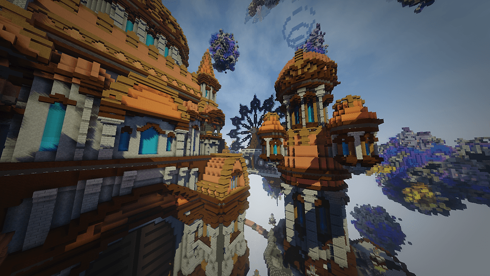 SciFi Steampunk Skyblock Spawn | BuiltByBit