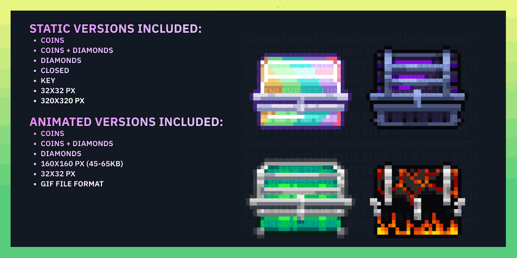 ANIMATED 9x treasure chest and key combo BuiltByBit