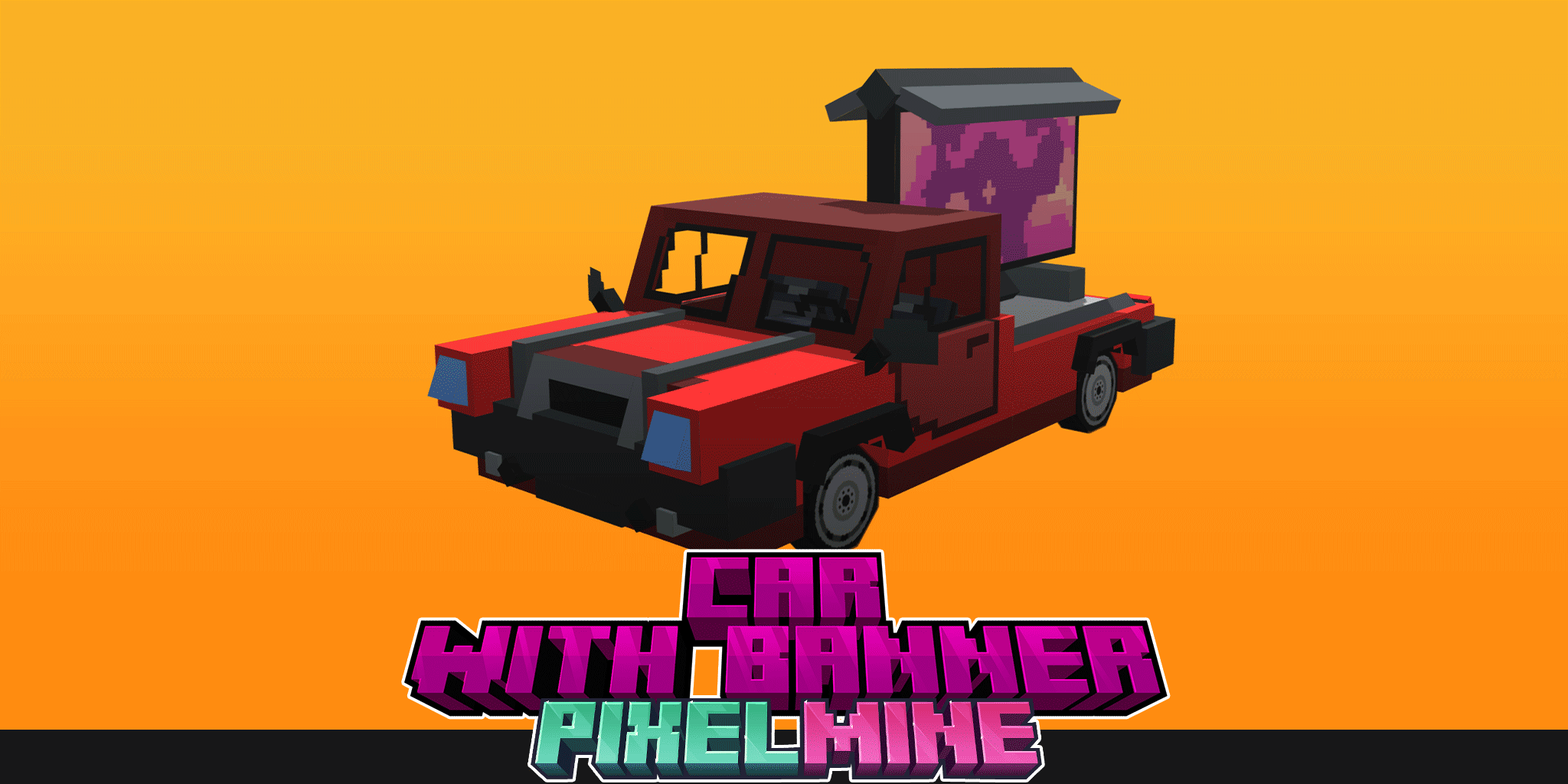 PixelMine_Model_Vehicle_CarWithBanner_Cover.png