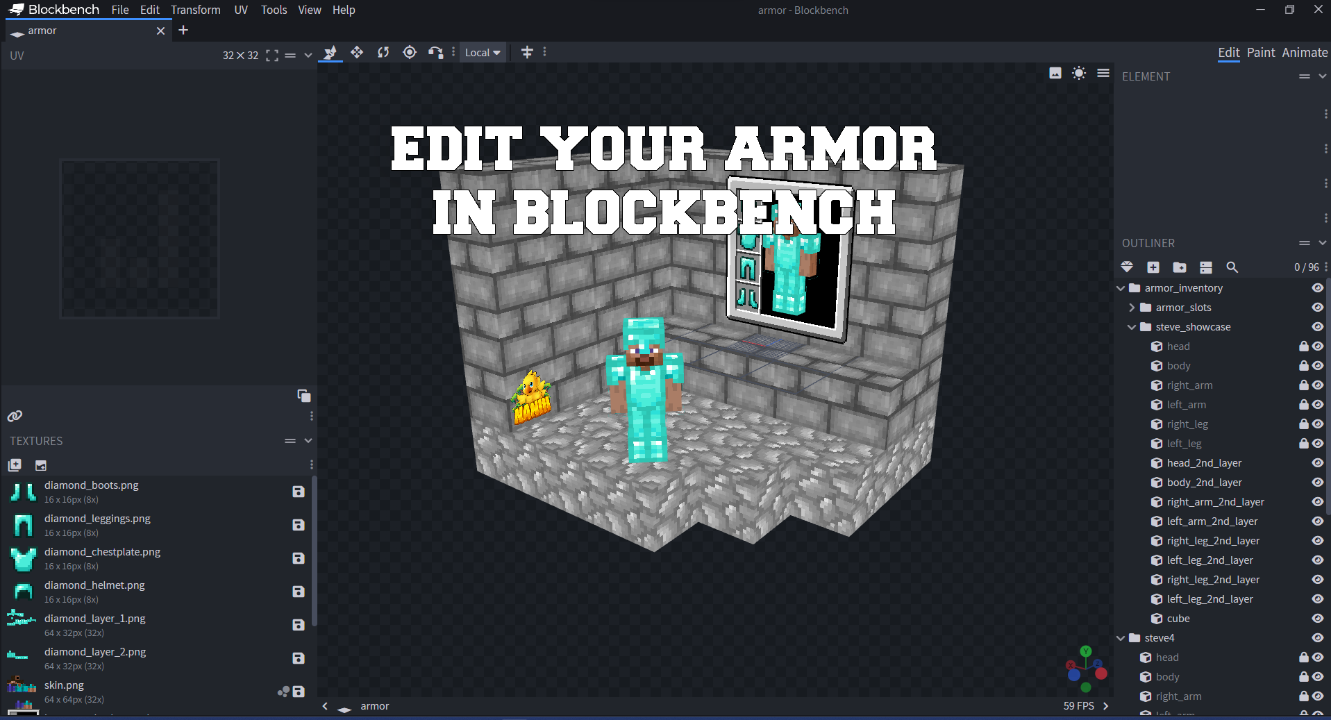 BlockBench Armor Visualization BuiltByBit