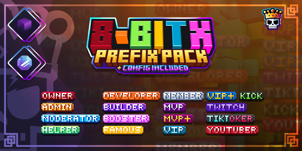 8-BitX Prefix Pack ENG + Config | BuiltByBit