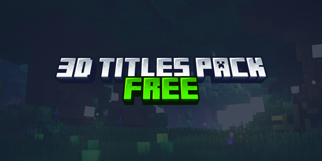 FREE | 3D Minecraft Titles | BuiltByBit