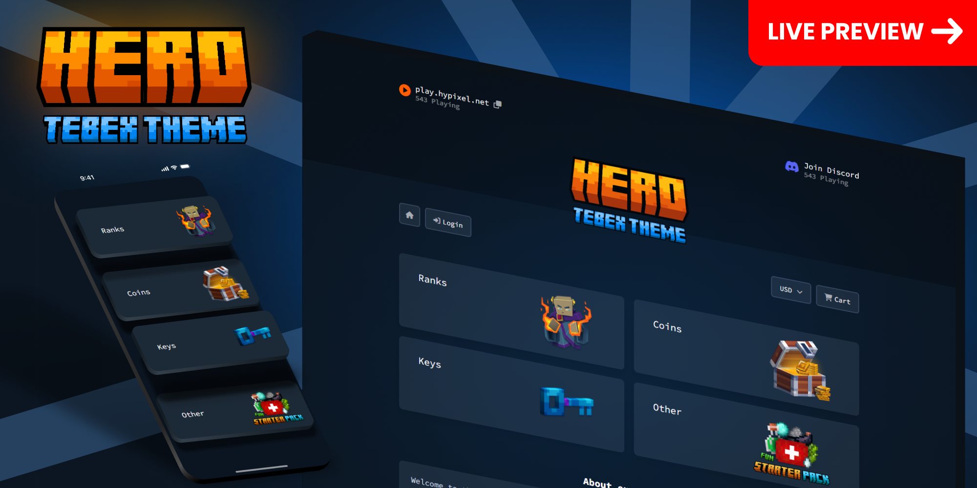 Hero | Premium Tebex Theme