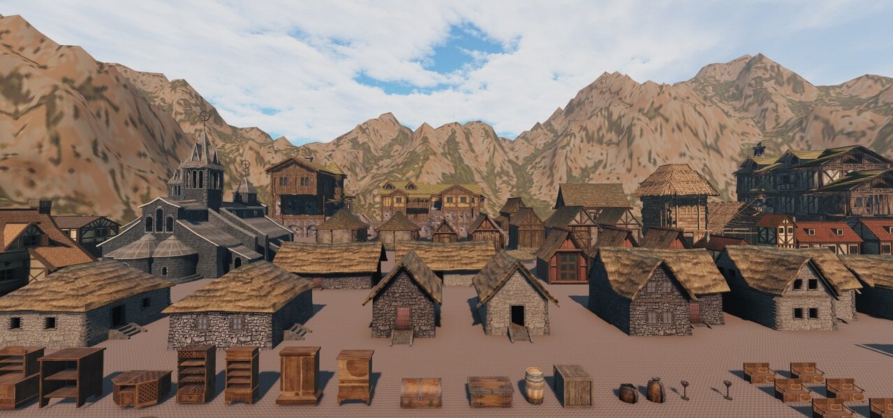 Large Medieval Roblox Assets Props Pack | BuiltByBit