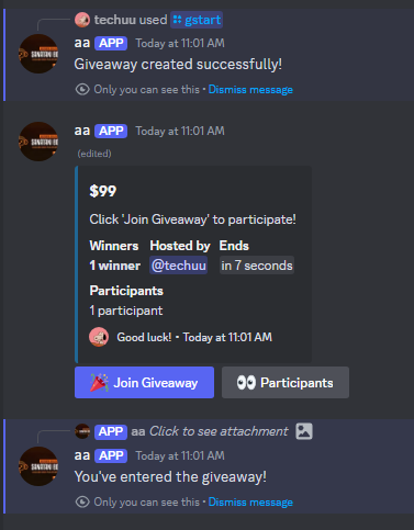 Giveaway bot | Advanced Giveaways | BuiltByBit