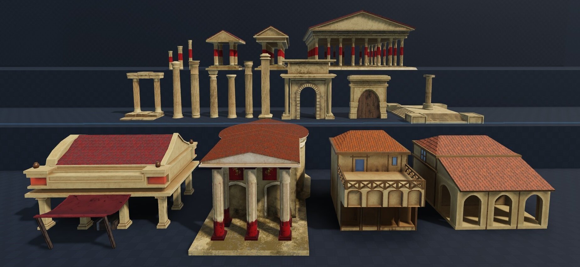 Roman Building Pack Roblox | BuiltByBit
