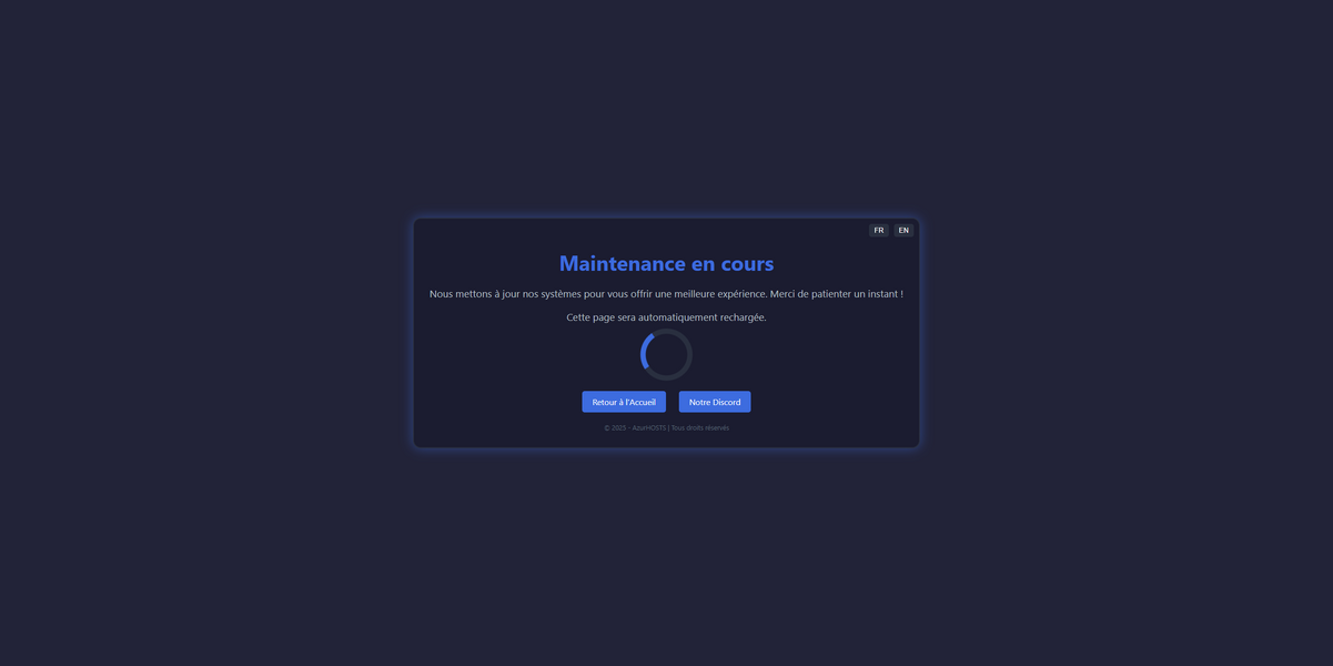 Maintenance and 404 Page on Pterodactyl | BuiltByBit