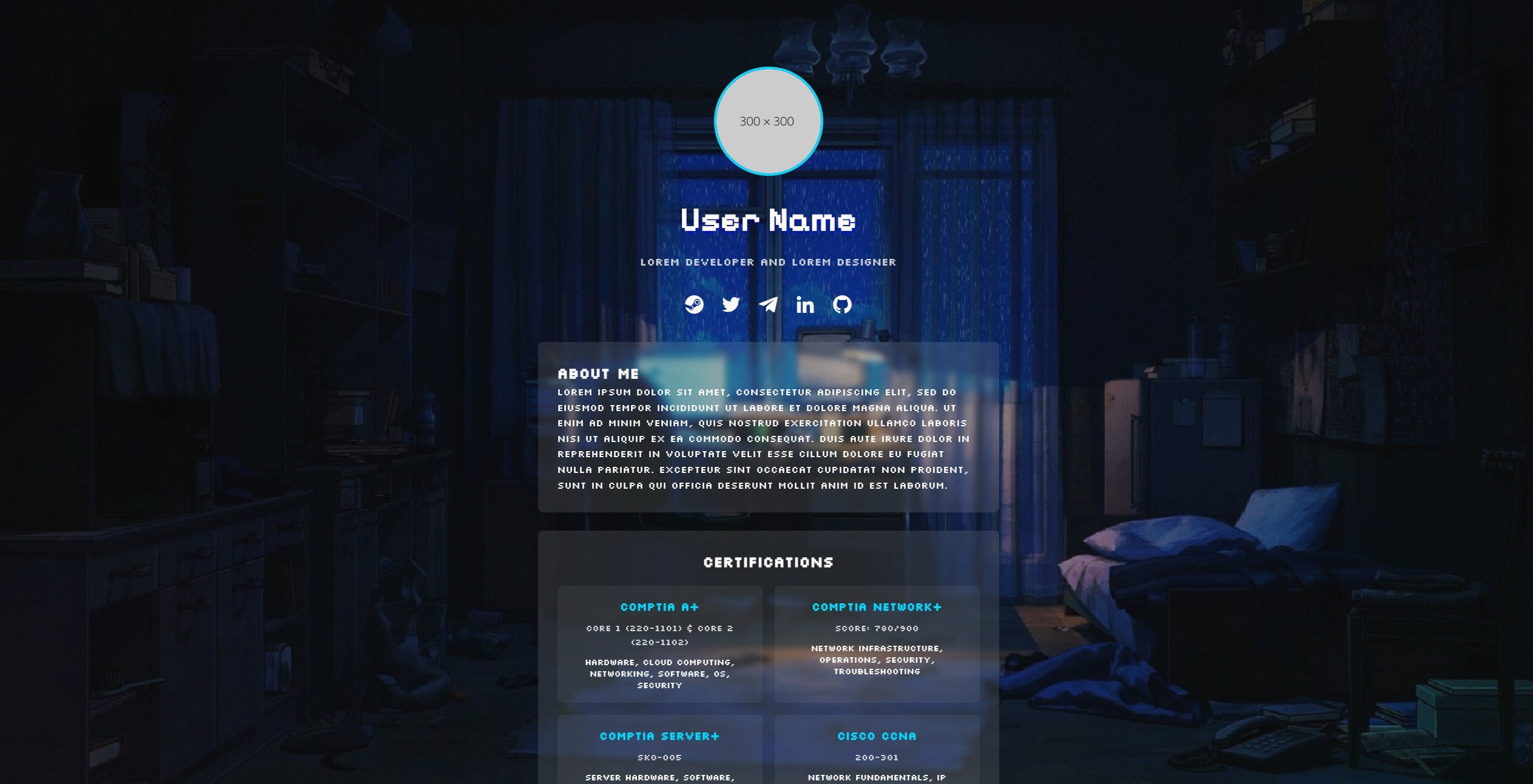 BYTES - Personal Website Template | BuiltByBit
