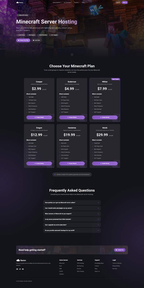 Minecraft Server Hosting - Ravion.png